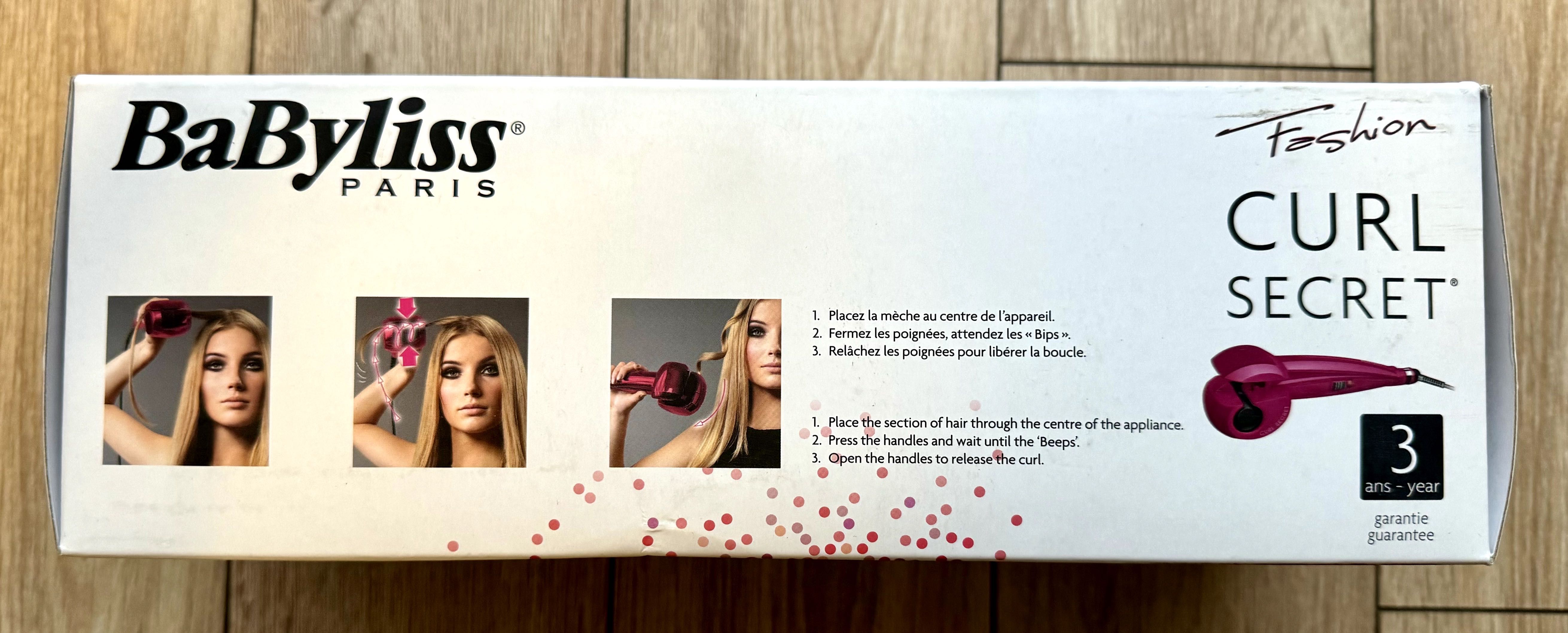 NOWA; Babyliss Secret Fashion Lokówka do Włosów, ciemnoróżowa