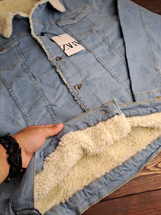 СКИДКА! XXL (54) ZARA MAN Мужская джинсовая куртка джинсовка зара