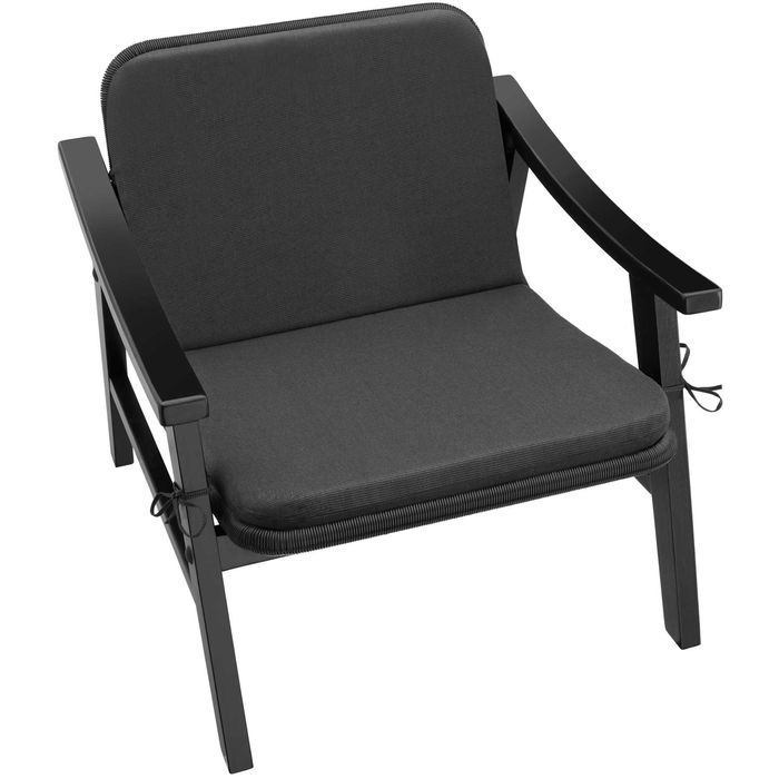 Krzesło rattanowe Treviso czarny OUTLET