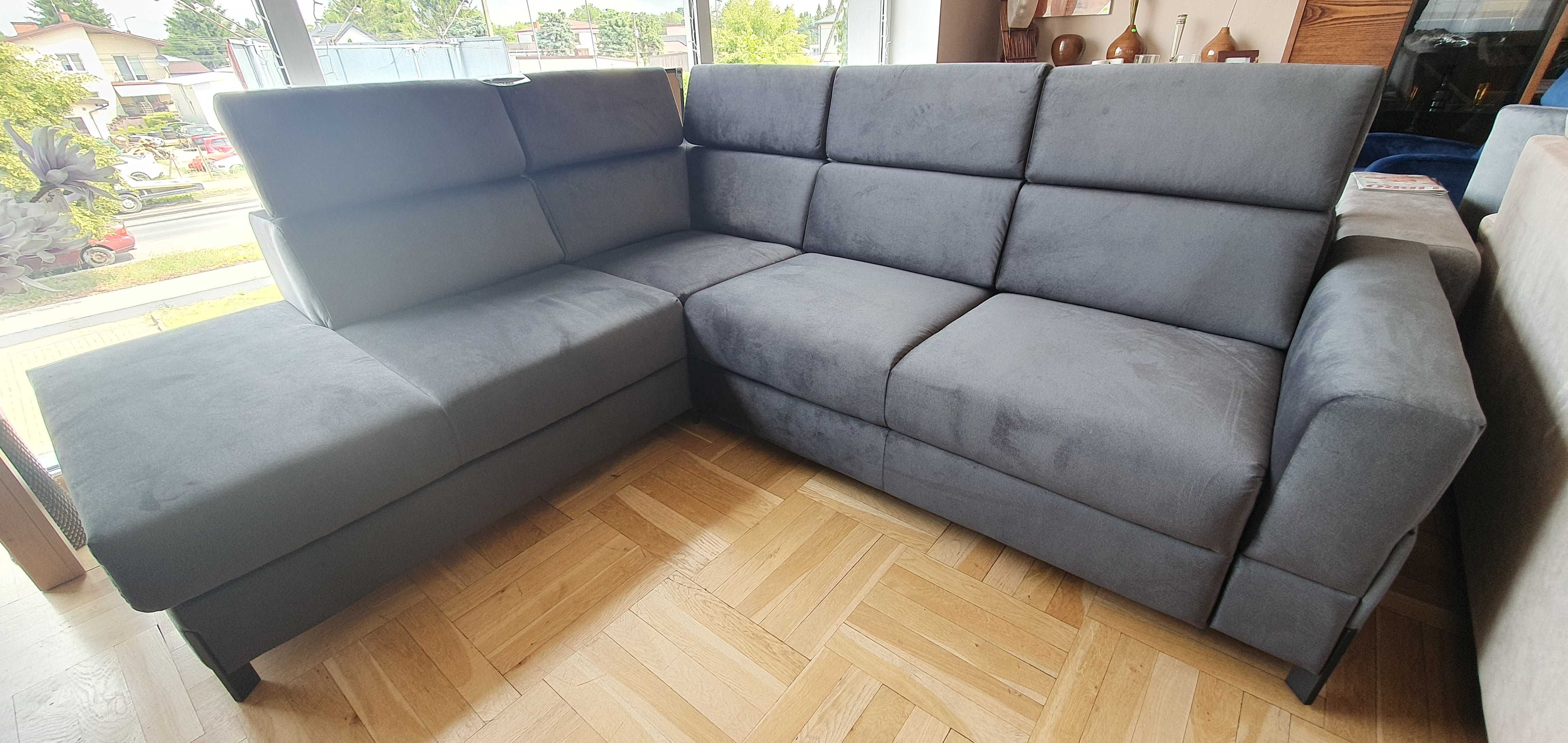 Narożnik 260x225 z zagłówkami i spaniem ULISES Tabou