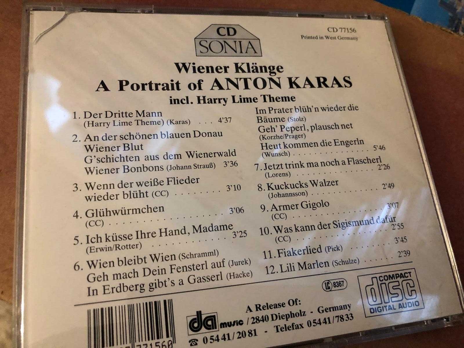A Portrait of Anton Karas - Wiener Klänge CD, ofereço portes
