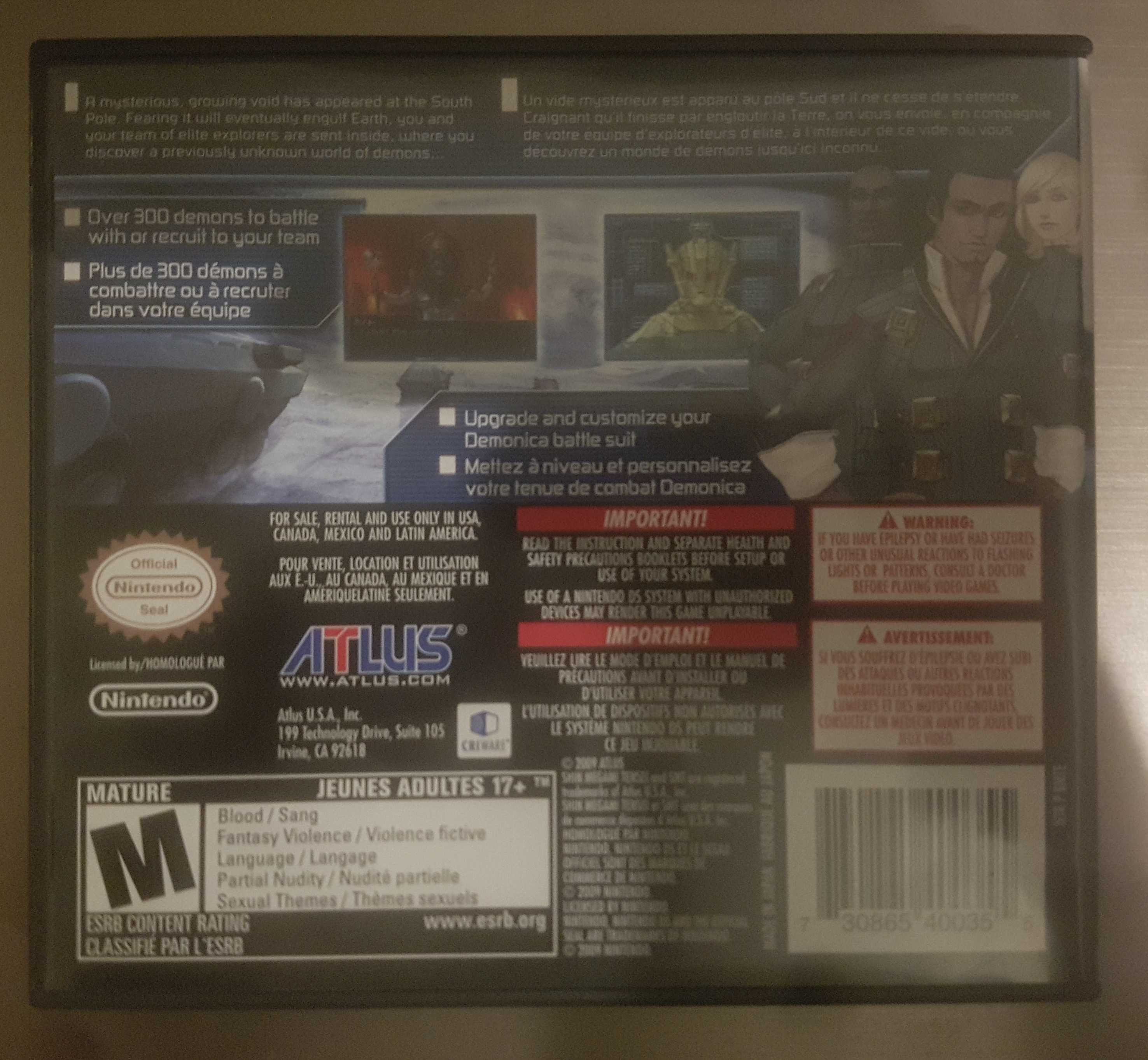 Jogo Shin Megami Tensei: Strange Journey para Nintendo DS