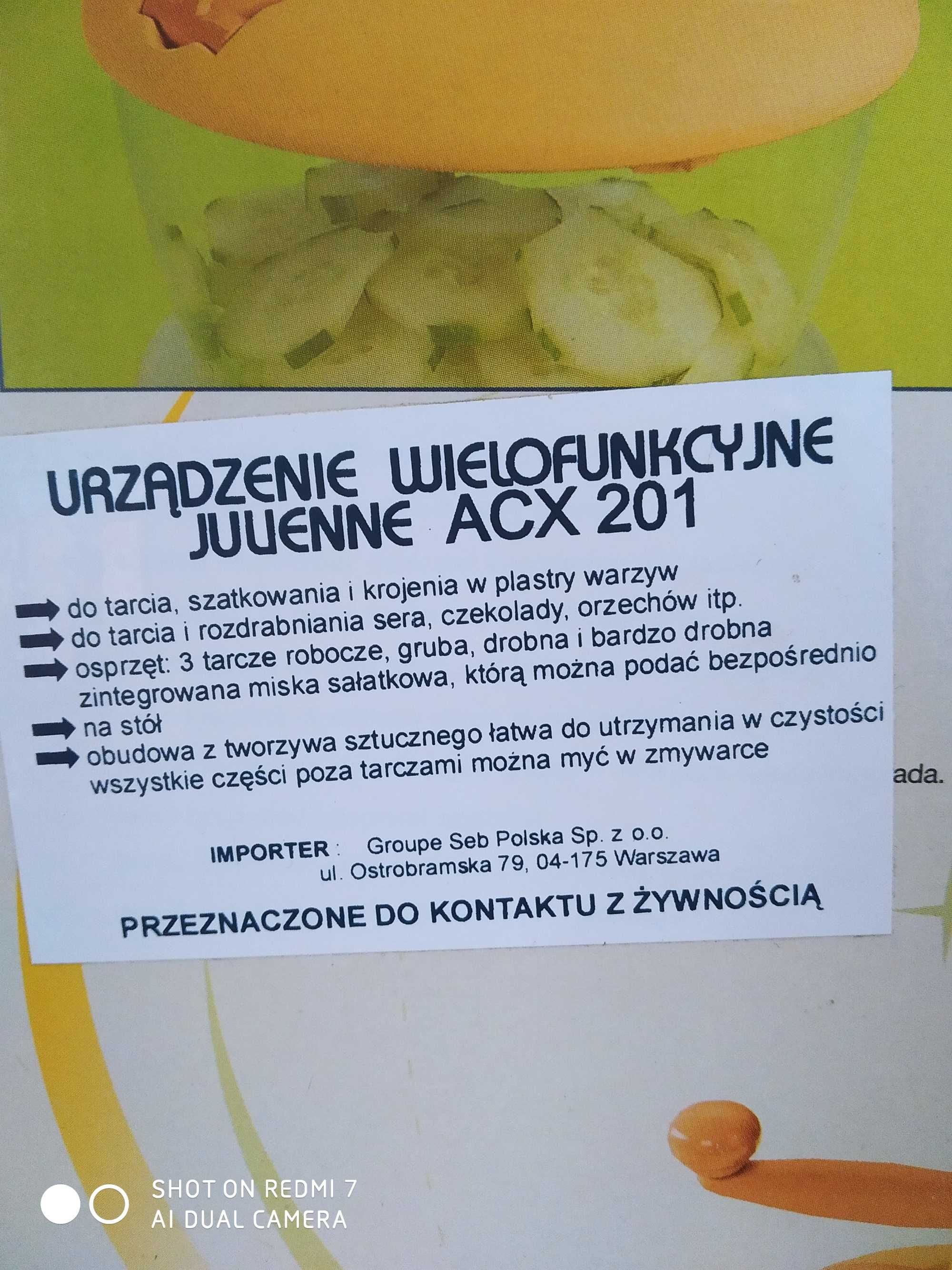 Mulinex Color Art  urządzenie wielofunkcyjne - szatkowanie, siekanie