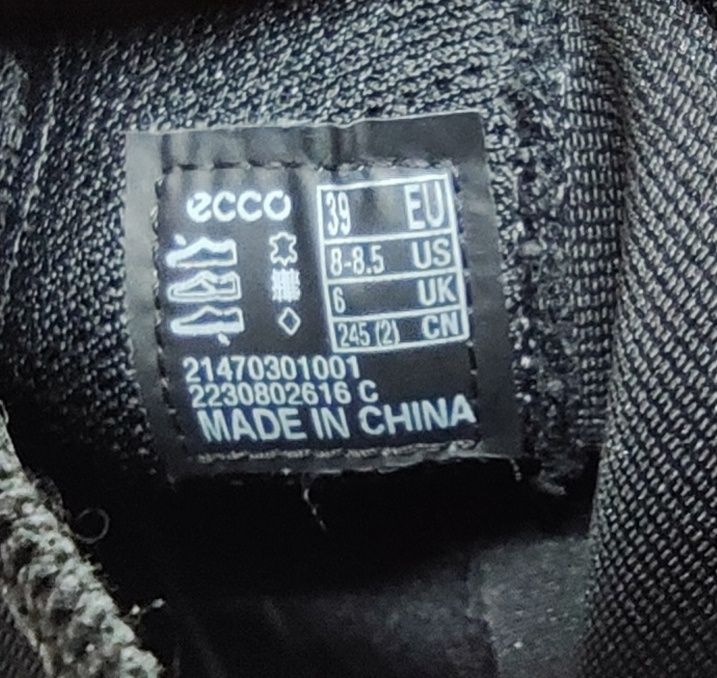 кожаные 25см челси ботинки Ecco оригинал