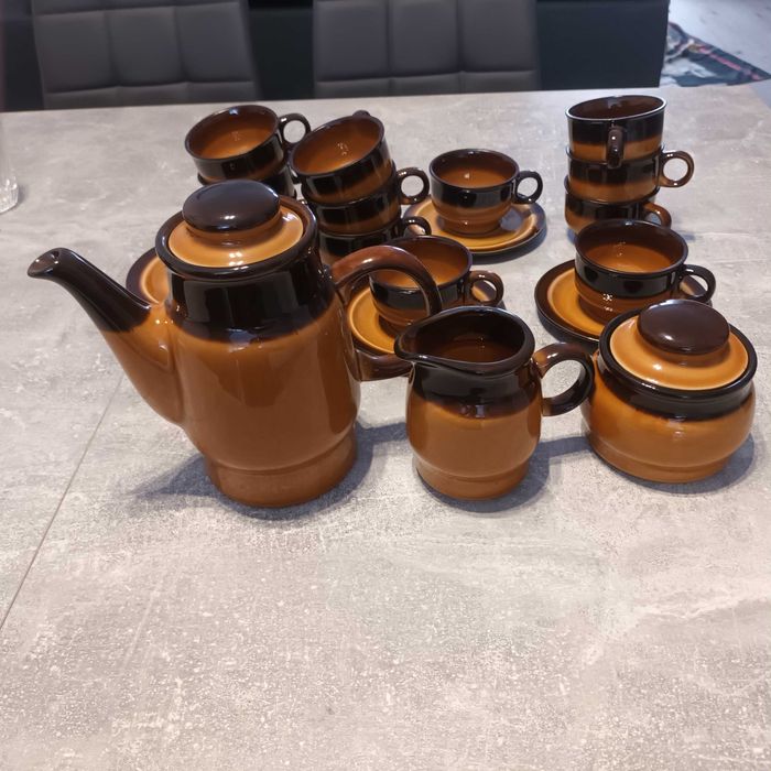 Serwis kawowy Porcelit Pruszków 27 elementów