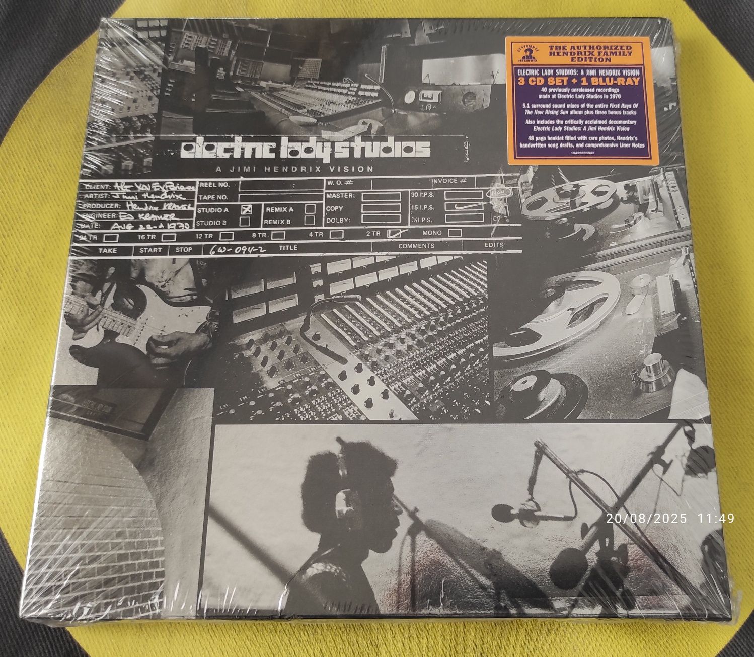 Jimi Hendrix - Electric Lady Studios: A Jimi Hendrix Vision 3CD+Bluray