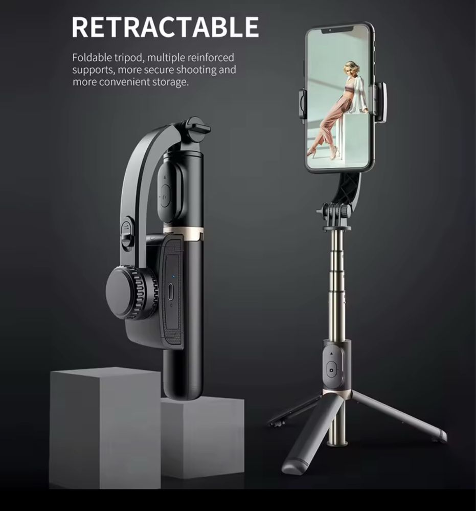 Gimbal Q08. Stabilizator do nagrań. Selfi