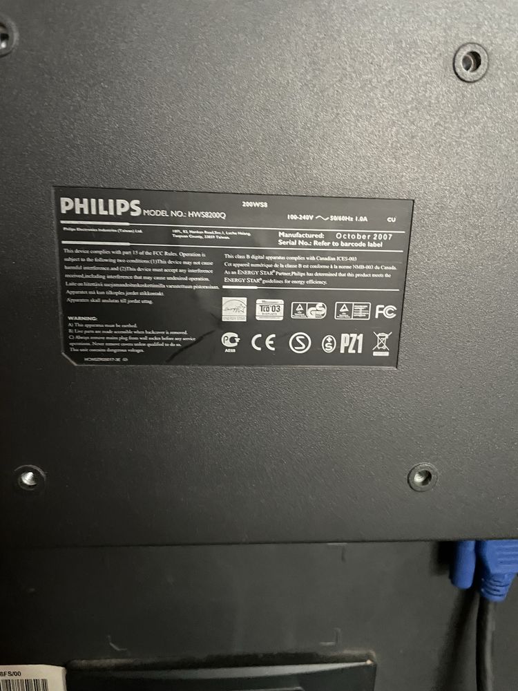 Монитор Philips 200V (20”)