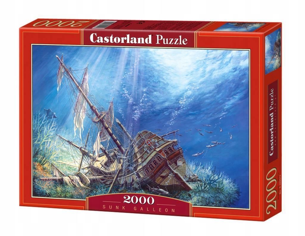 Puzzle 2000 Zatopiony Statek Castor, Castorland