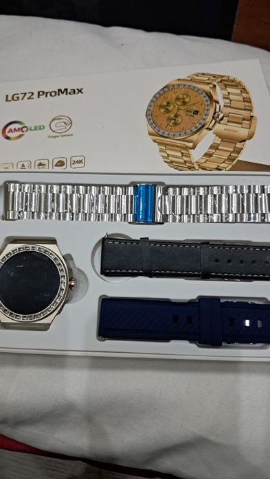 Smartwatch LG72 Pro Max Prata novo
