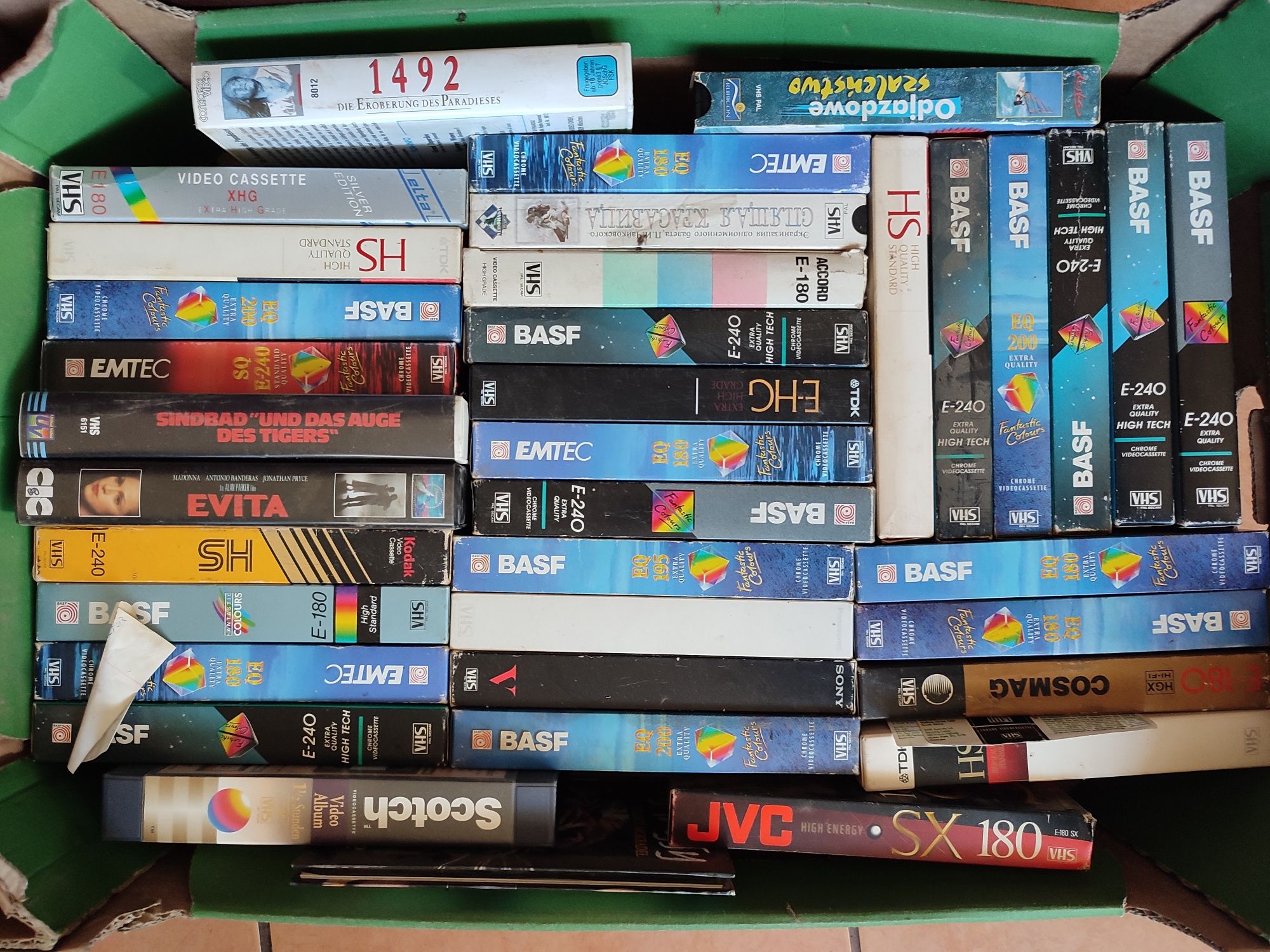 Używane kasety VHS około 50 sztuk