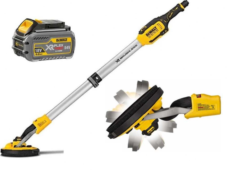 Szlifierka Żyrafa Do Gipsu Gładzi Ścian Tynków Dewalt DCE800 Aku 6.0ah