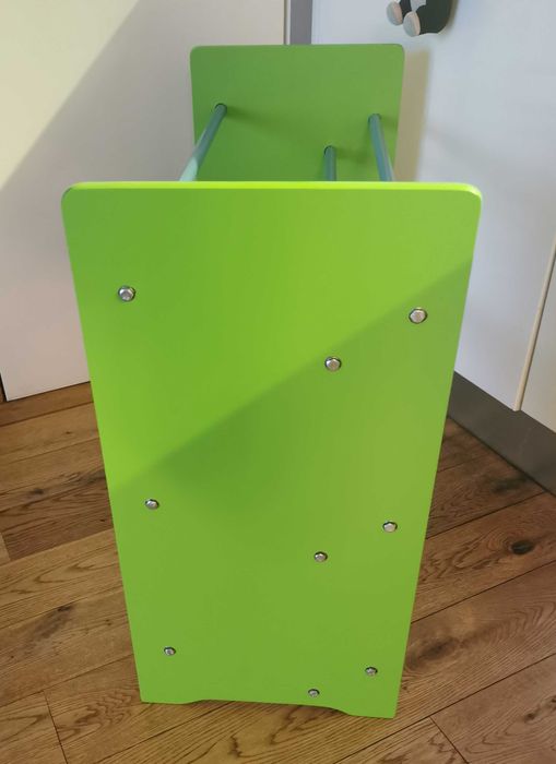 regał na zabawki wys. 60 głębokość 30  szerokość 66 zielony niebieski