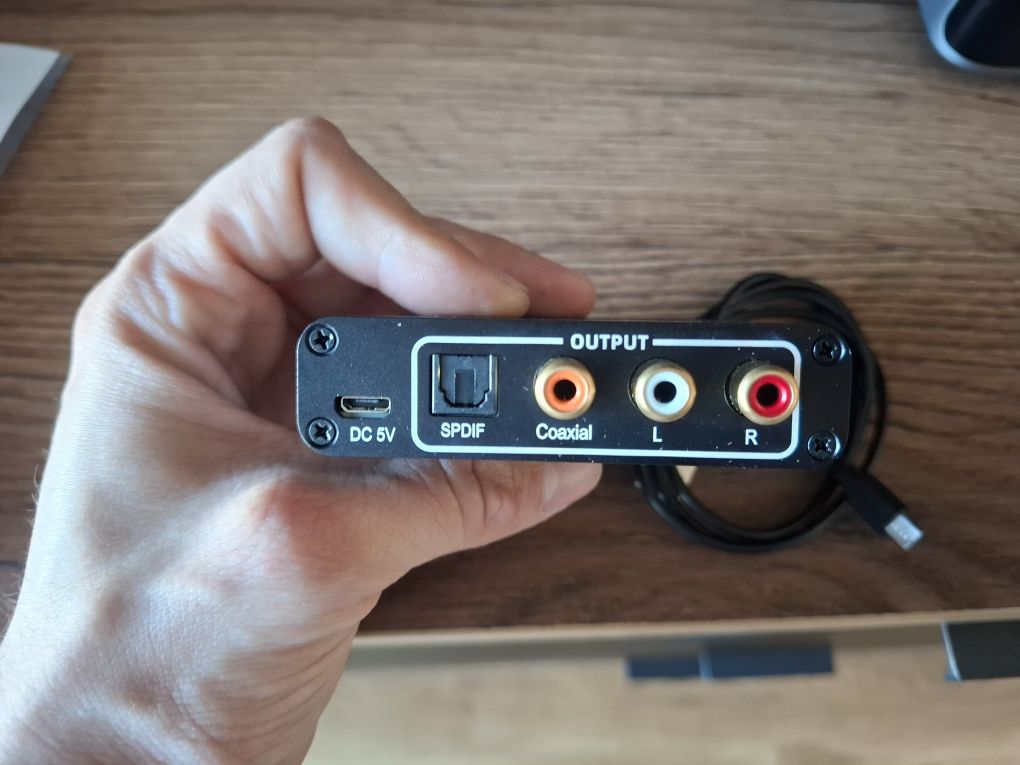 DAC konwerter ARC z HDMI do Coaxial Toslink analog