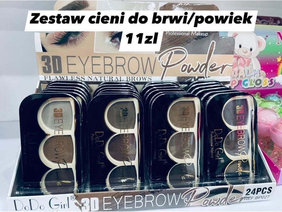 Cienie do brwi zestaw z pędzelkiem