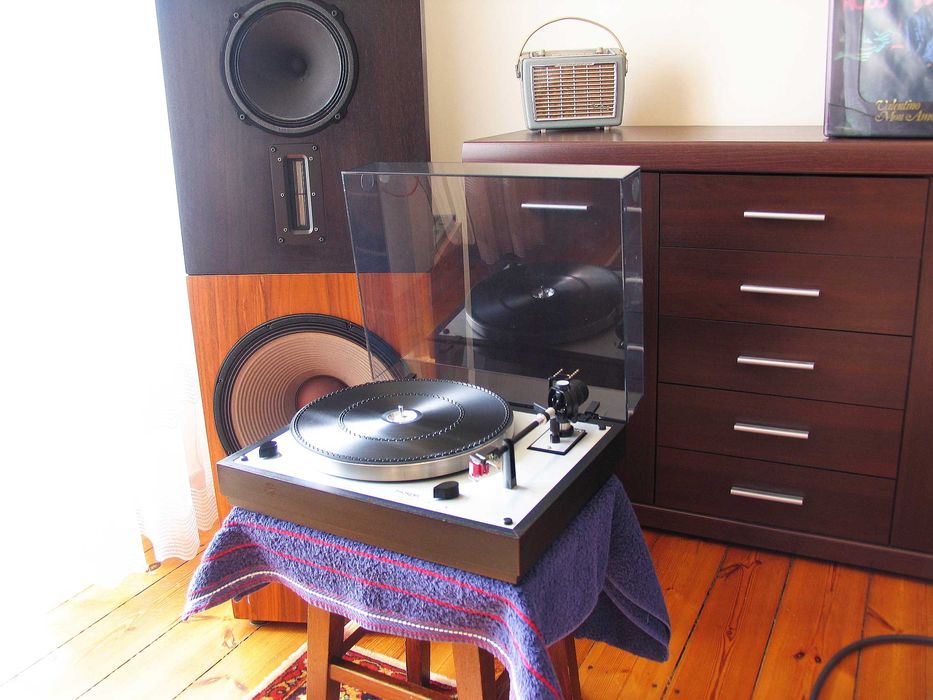 Thorens TD 166 MK II + DENON DL-110 / Oryginalny Karton '' Vintage ''