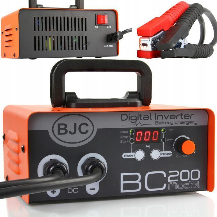 Prostownik Inwertorowy 12V 24V Rozruch Ładowarka Bjc Busy Ciężarówki