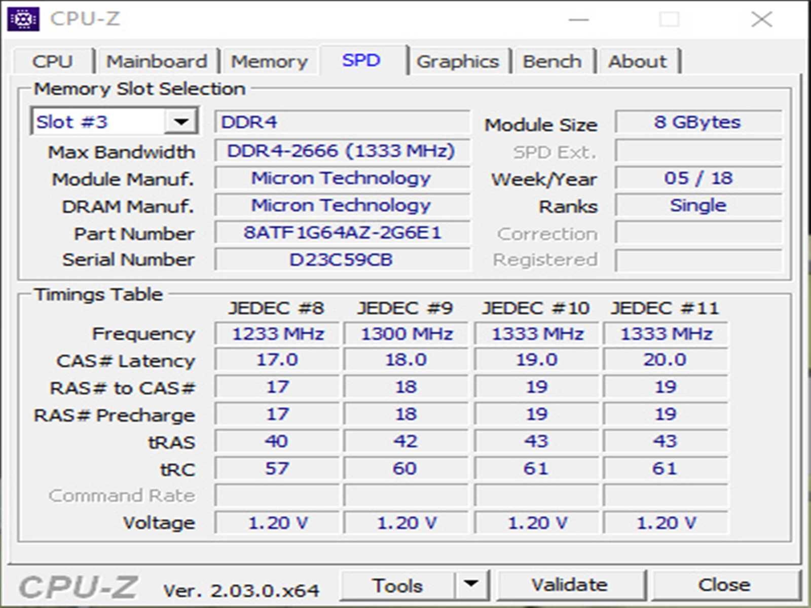 DDR4 8GB Micron 2666 -Komputer