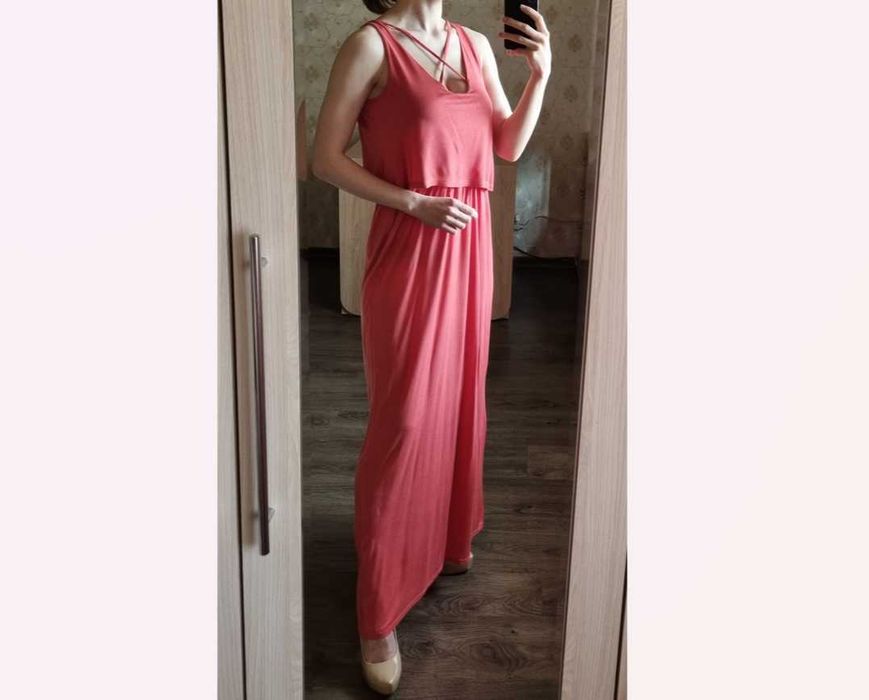 Коралова сукня максі Primark, розмір S-M/44-46