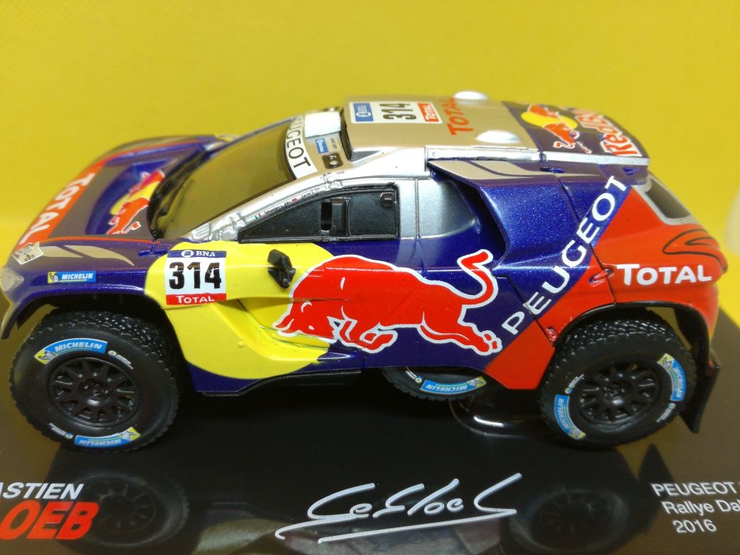 Miniaturas 1/43 do Dakar 2008 -Peugeot