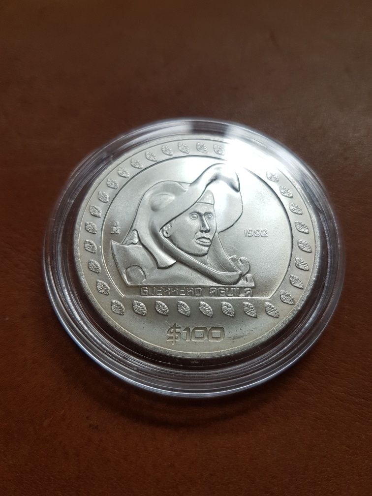 100 pesos 1992 Meksyk peso Aguila