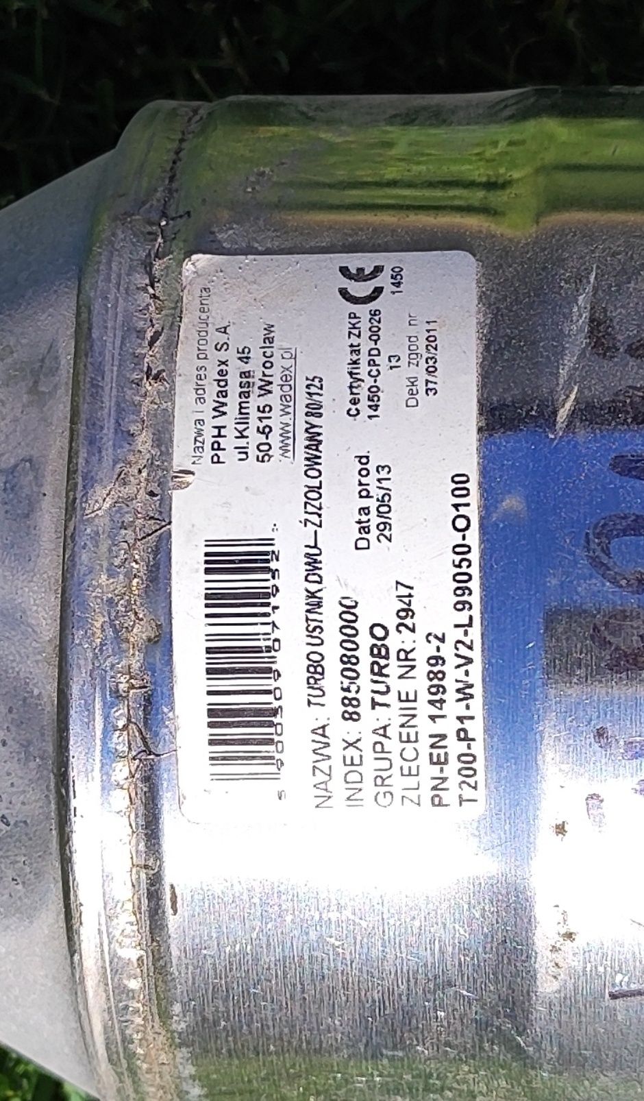 Turbo ustnik dwu izolowany 80/125
