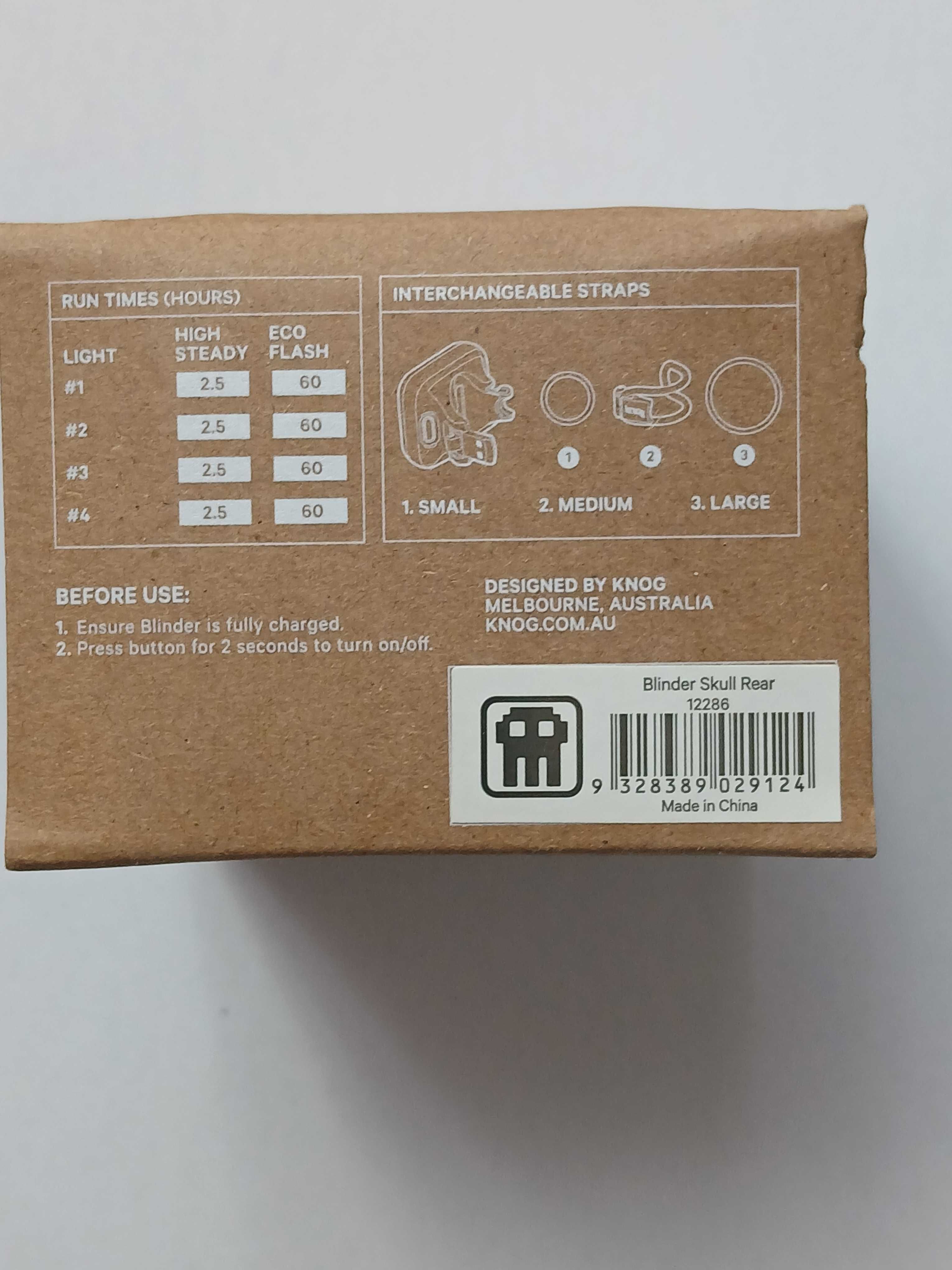 Lampka rowerowa tylna Knog Blinder - Skull* nowa*oryginal