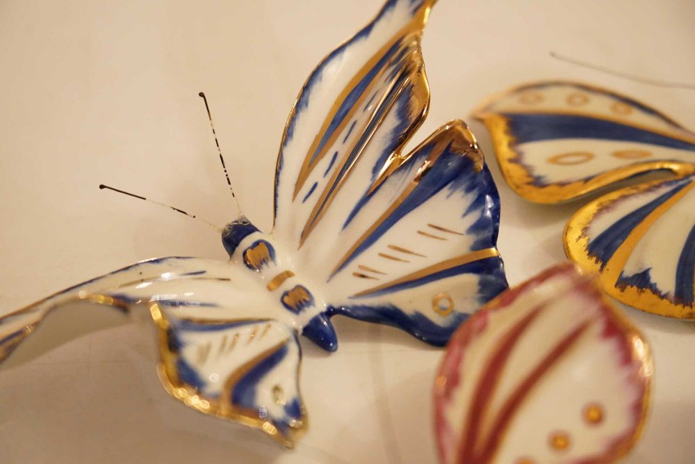 Borboletas em Porcelana