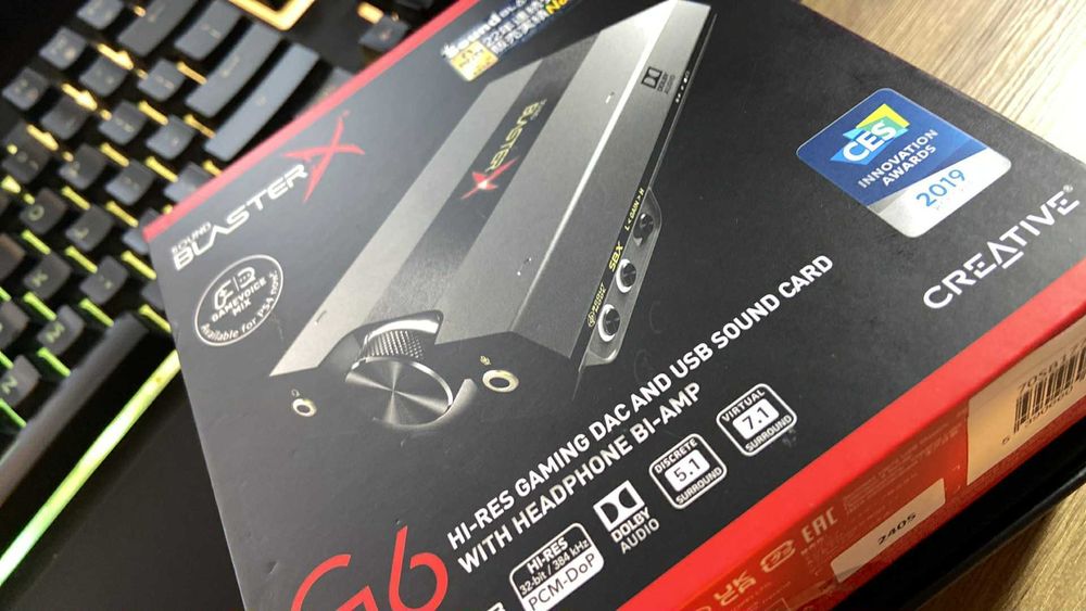 Creative Sound Blaster X G6. Zewnętrzna karta dźwiękowa USB.