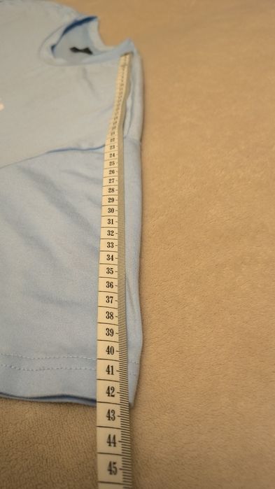 Błękitna koszulka/t-shirt elastyczna oversize M/L/XL Shein Wellness