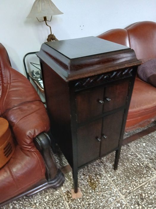 XIX w Mały Gramofon Szafkowy w Super Stanie Kolekcjonersko Muzealnym