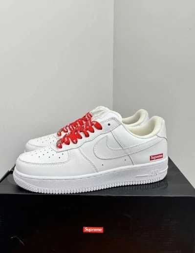 Buty Trampk Nike Air Force 1 Low Supreme Black R.38.5