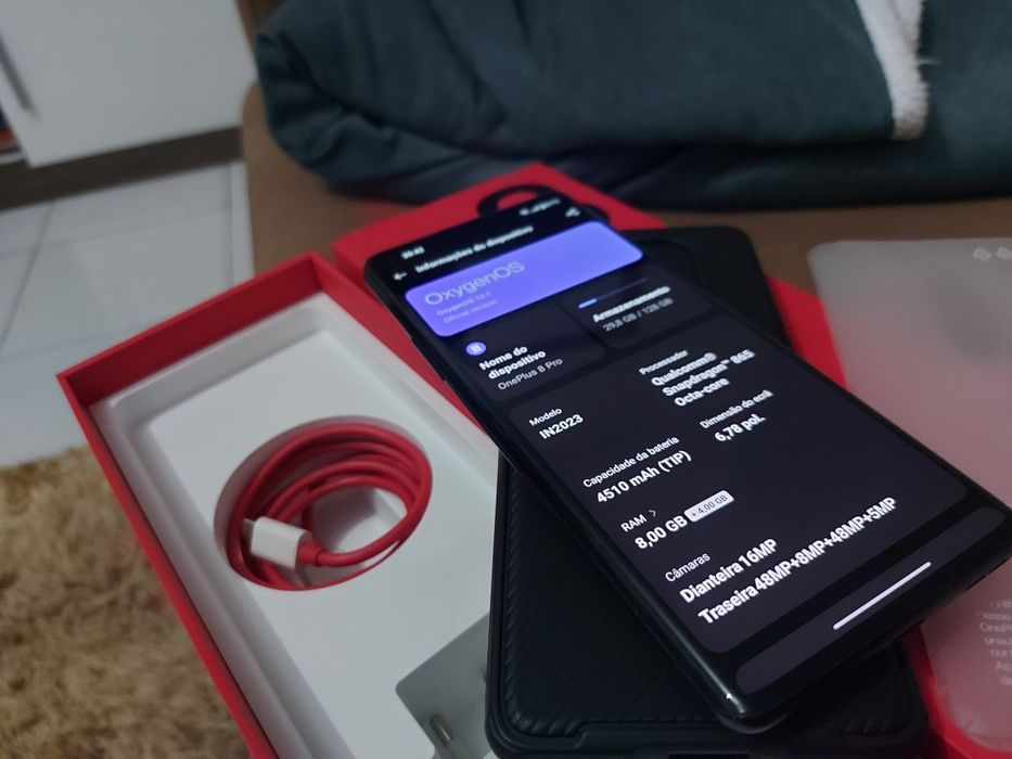 One plus cinza 128gb