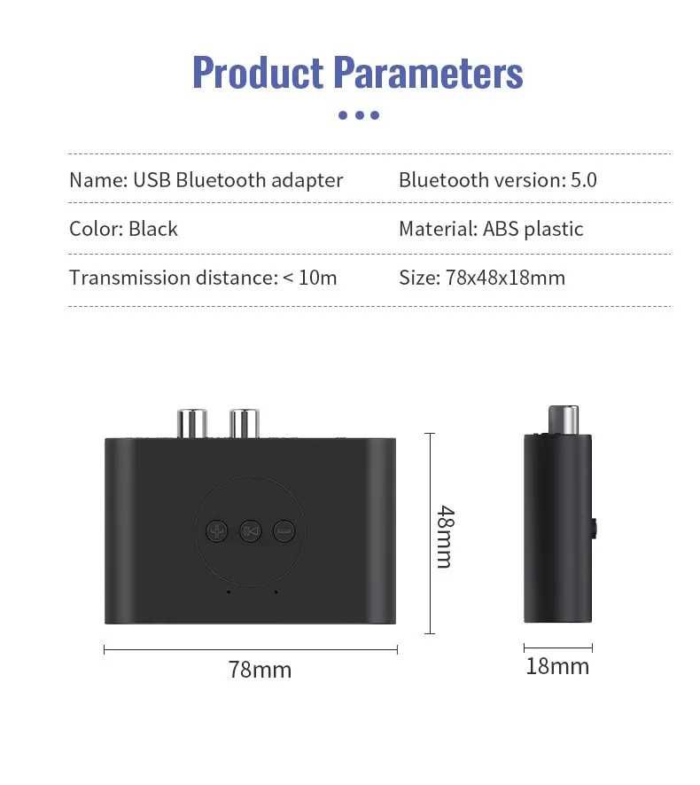 Odbiornik bluetooth audio z czytnikiem USB