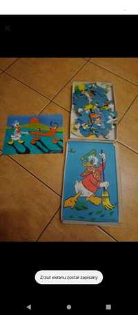 Puzzle kaczor Donald lata 80 Prl