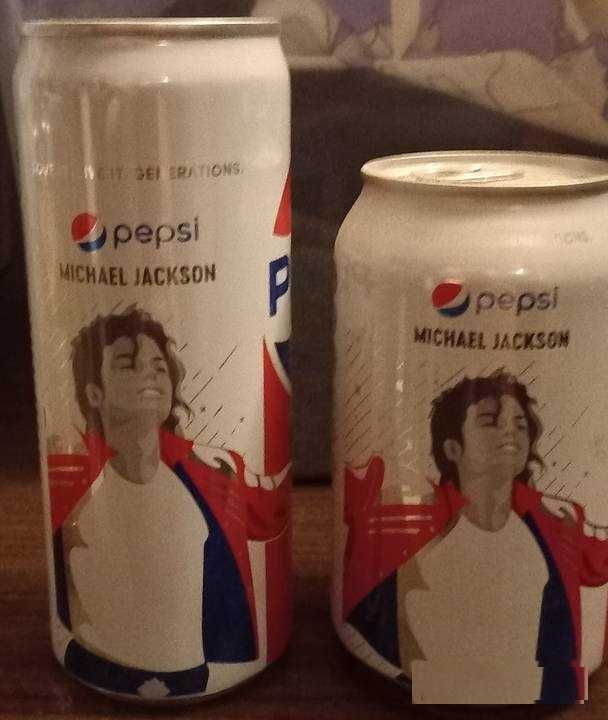 Michael Jackson, Pepsi, puszki dwie, 330 ml, pełne, całe 2019