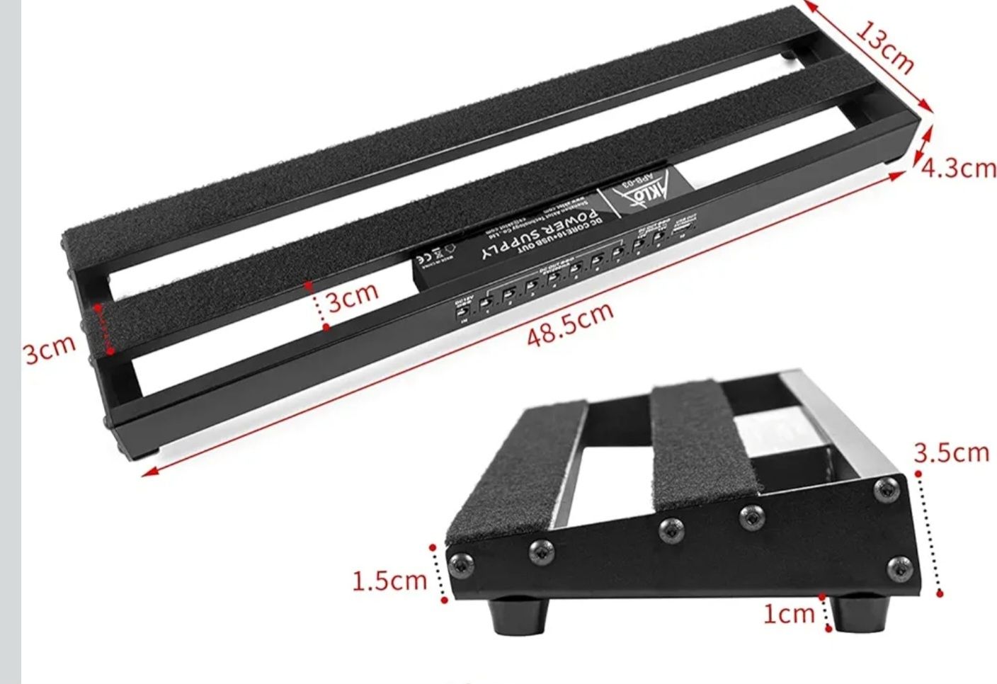 Pedalboard AKLOT com fonte integrada – como nova