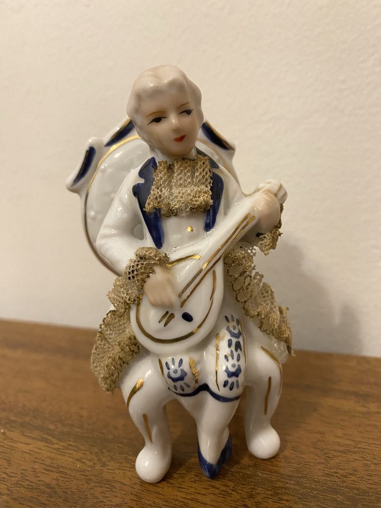 Figura de porcelana vintage japonesa dos anos 50/60