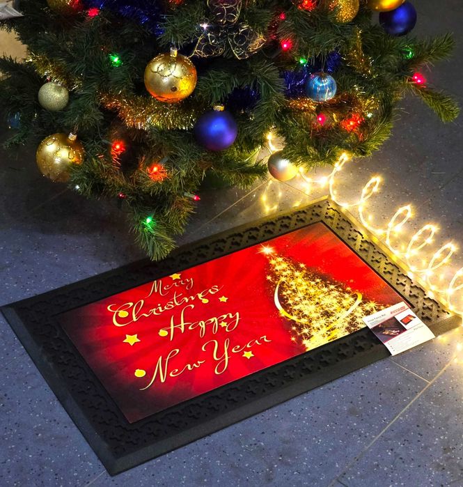 Wycieraczka ŚWIECĄCA GRAJĄCA Mata Ozdobna Boże Narodzenie PREZENT