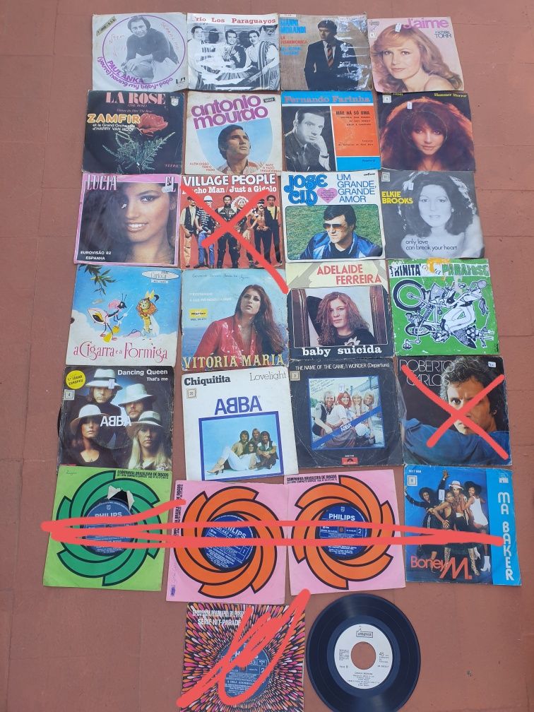 Discos de vinil antigos