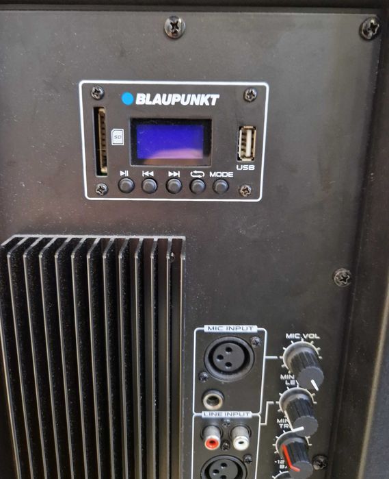 Blaupunk PA25 profesjonalny system audio 1900W+pilot+mikrofon+zasilacz