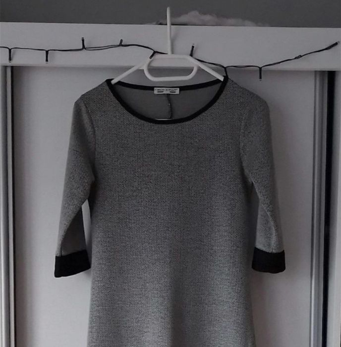 Sukienka biurowa rękaw 3/4 rozm XS/S