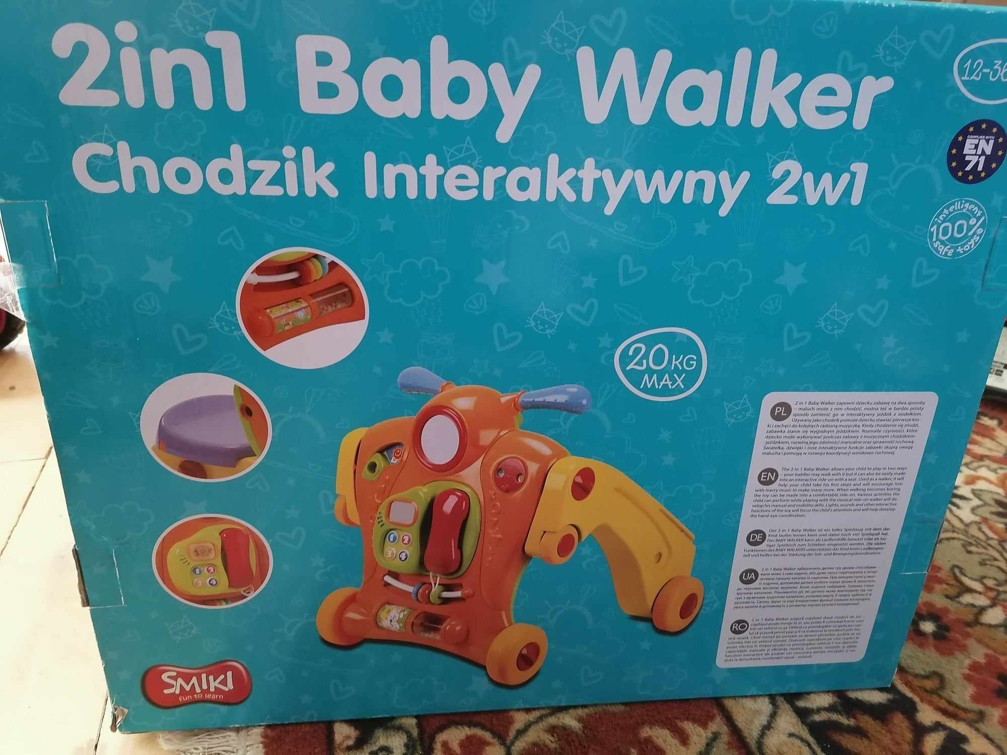 Chodzik interaktywny 2w1