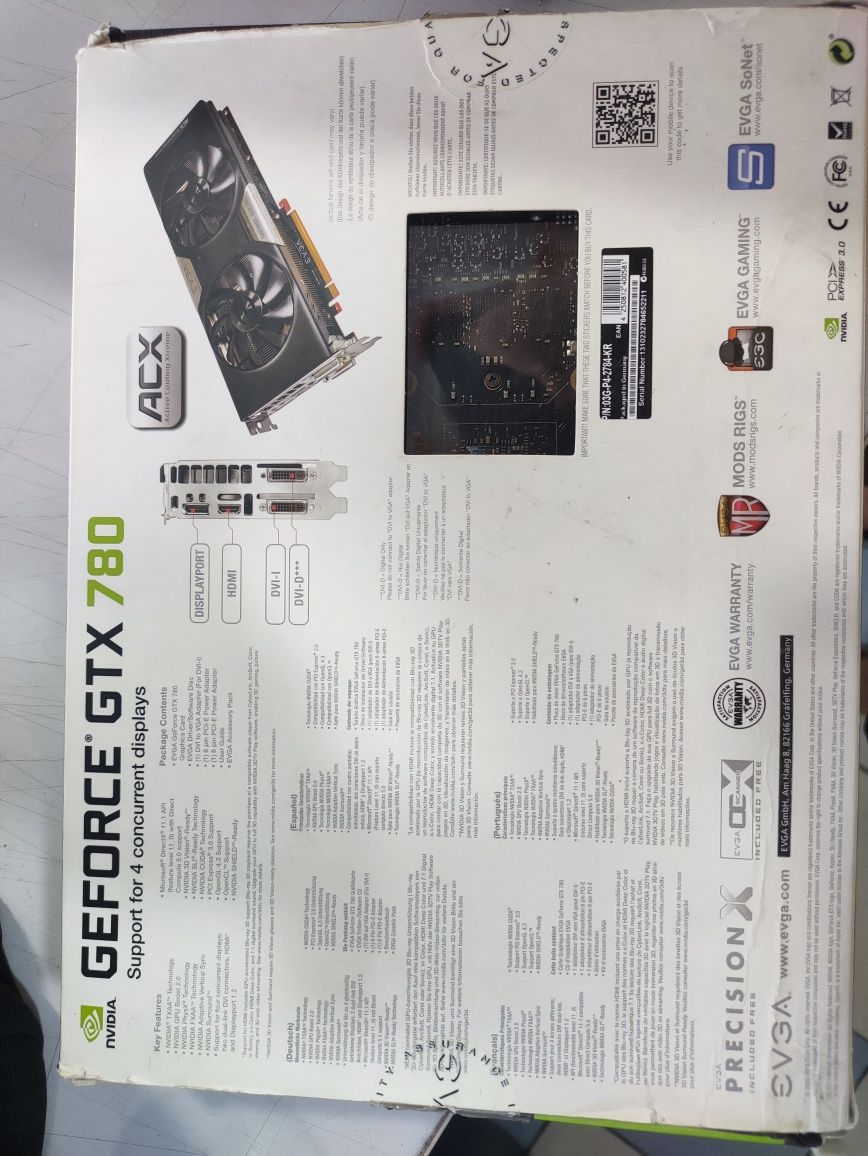 Відеокарта Evga Nvidia Gtx 780 3gb gddr5
