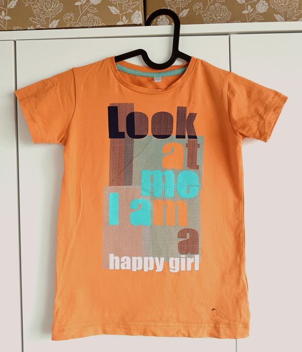 Pomarańczowa bluzka dziewczęca