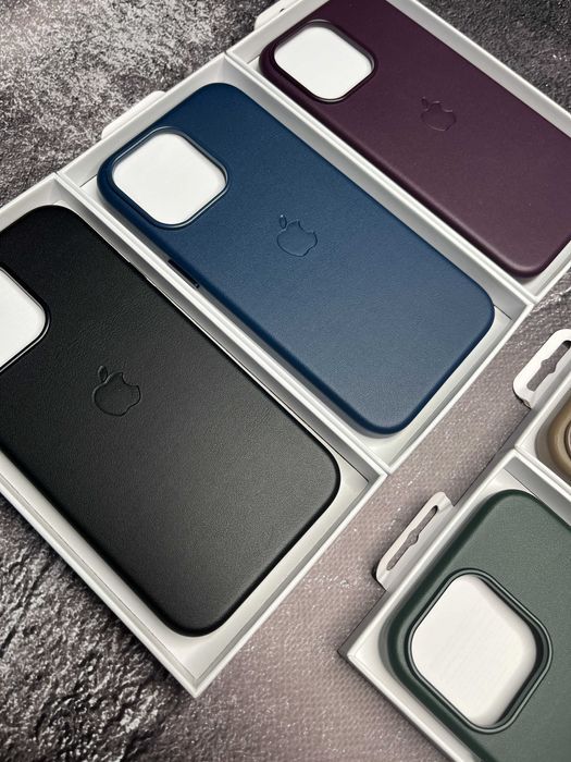 Чохол Leather Case MagSafe + Animation iPhone 15 15 Pro Max чехол