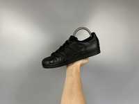 Размер 37.5 23.5 см Кожаные кроссовки Adidas SuperStar Black Оригинал