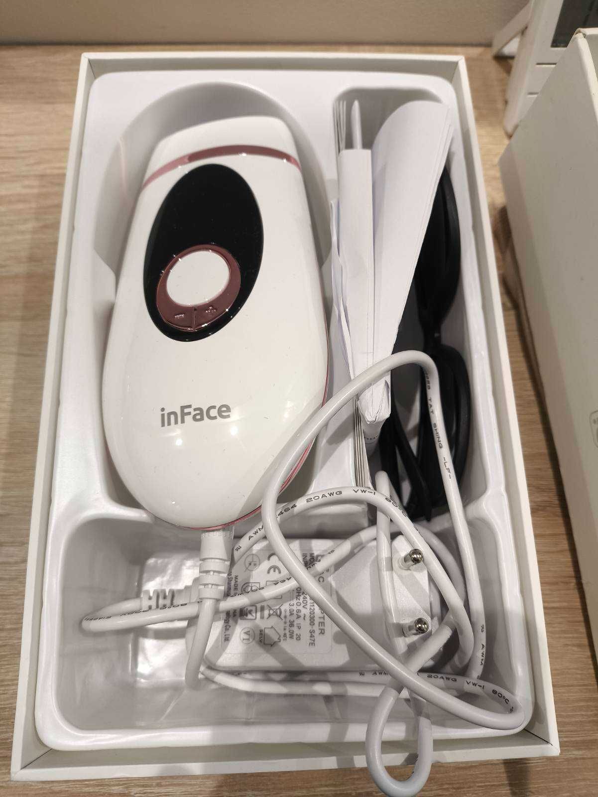 Depilator IPL do ciała nóg bikini Inface ZH-01D różowy, prawie nowy