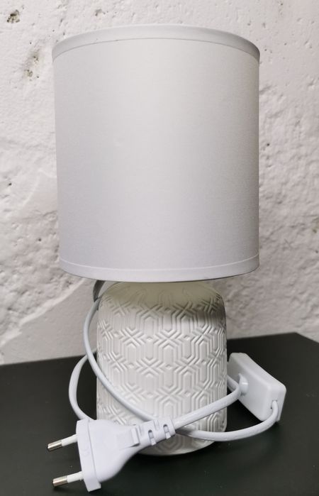 Lampka z Pepco 23x12 cm, biała