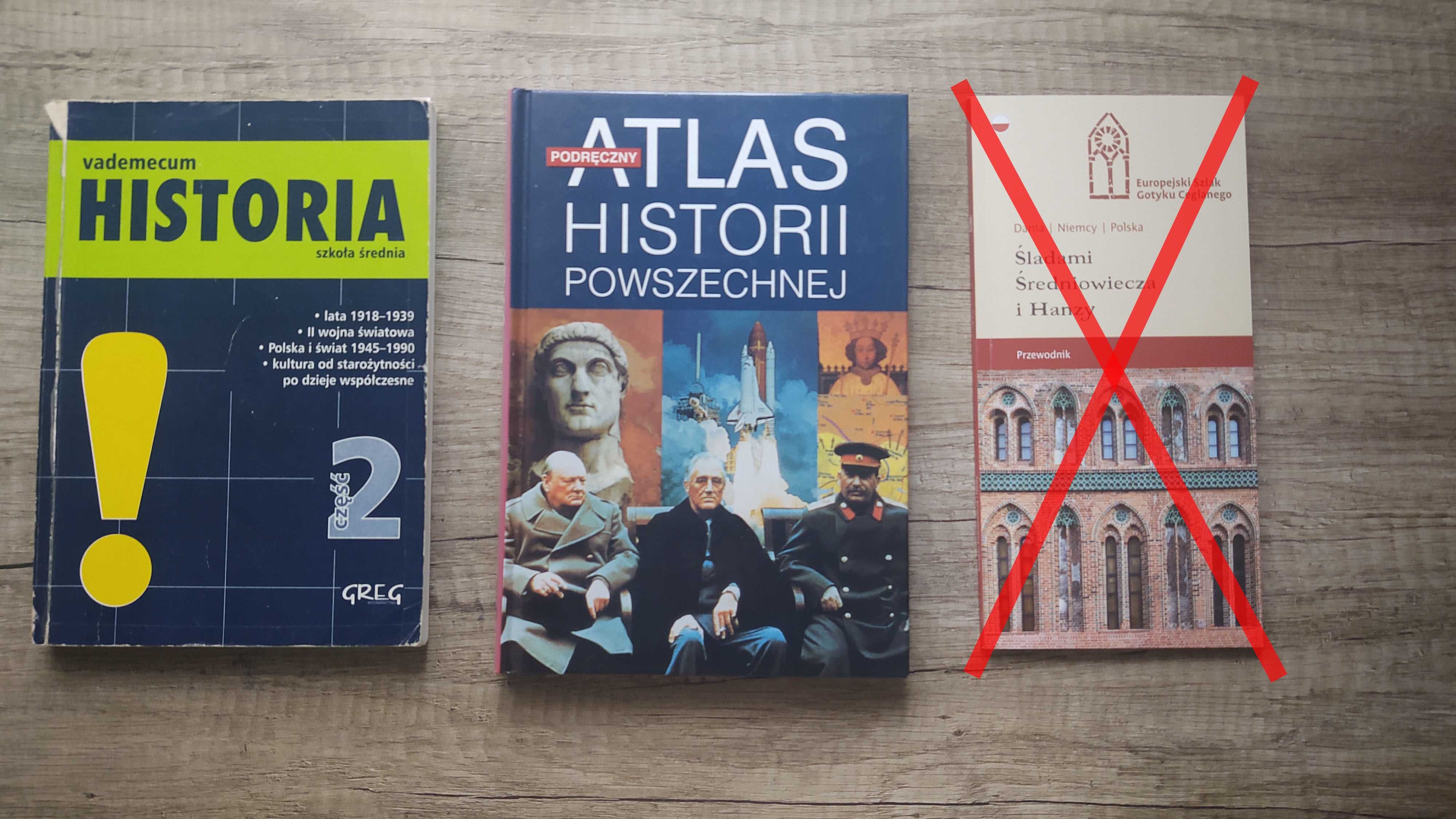 Zestaw książek historycznych (atlas, kronika, wojsko)